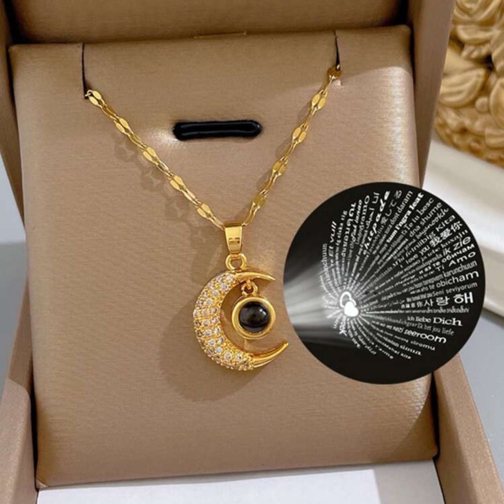 NWT “I Love You” 100 Languages Necklace